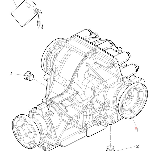 04-19 BENTLEY CONTINENTAL FLYING SPUR GT REAR DIFFERENTIAL FINAL DRIVE OEM