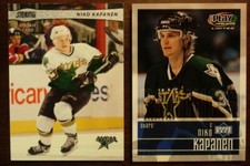 LOT OF 2 NIKO KAPANEN ROOKIE CARDS Topps UD Playmakers SN /1250 Dallas Stars