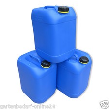3 x 20 L blau Beh&auml;lter Plastik Kanister Wasserbeh&auml;lter Camping & Outdoor Box.