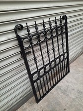 Wrought Iron Pedestrian Garden Gate Metal Entrance Bespoke UK Made Steel Estate