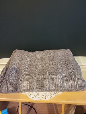 Vintage New Old Stock Cut Yardage Brown Tweed