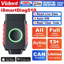 Vident iSmartDiag510 OBD2 Scanner Bluetooth Auto VIN Diagnostic Tools Adblue 