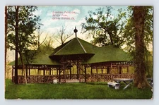 Postcard Iowa Cedar Rapids IA Bever Park Dancing Pavilion 1909 Posted Divided