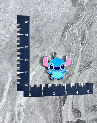 new lot 50pcs Anime cartoon Stitch cute Metal Charm Pendant DIY Jewelry