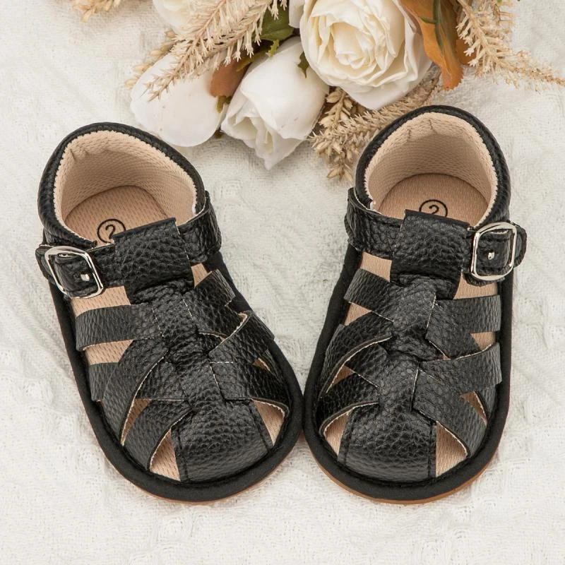 Sandalias de Verano Zapatos Goma Suela Suave Antideslizantes Niño Pequeño Primer Caminante Cuna de Bebé Foto 4 de 4