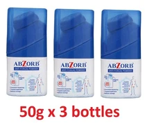 Abzorb Antifungal Dusting Powder Skin Irritation, Redness, Itching 50g X 3