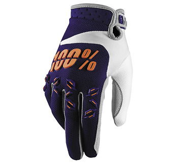 100% Airmatic Gloves Navy / Orange 2XL 951266 MX Motocross ATV UTV