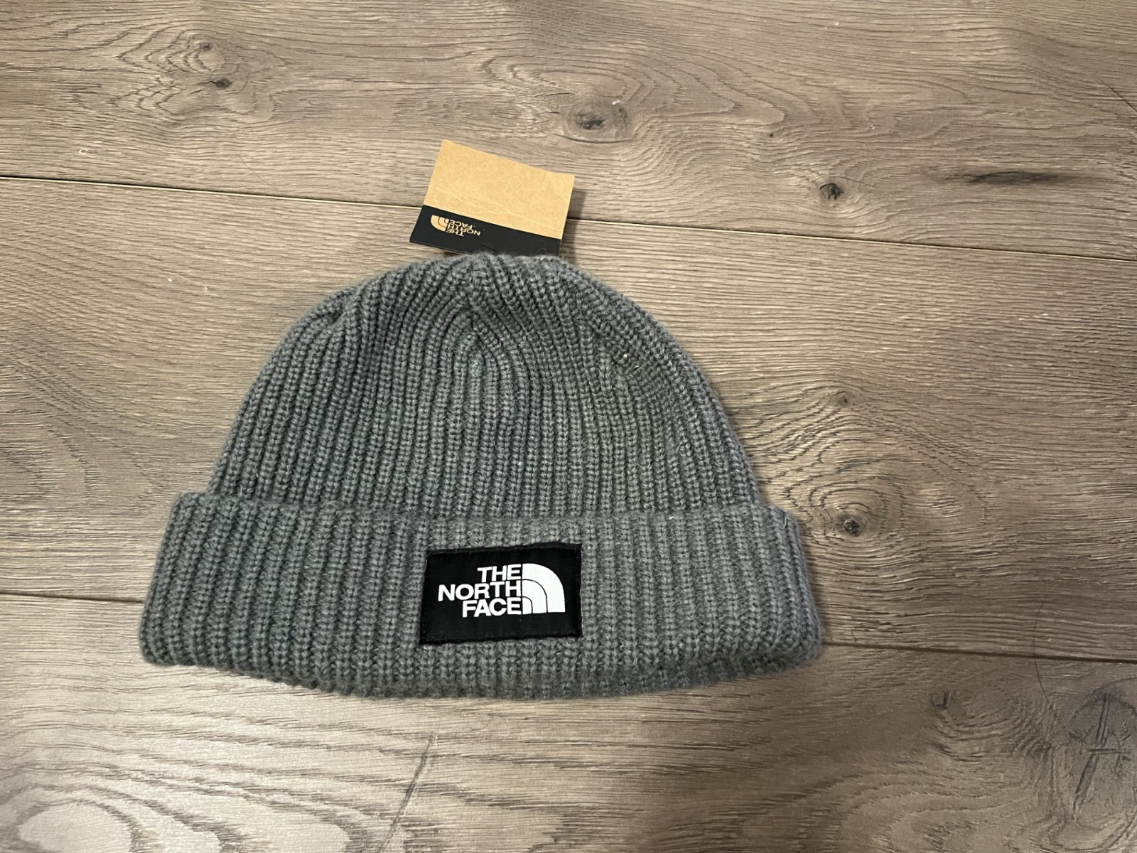 North Face Salty Dog Beanie Toque in Grey One Size