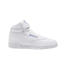 Mens Reebok EX-O FIT High Top Leather Fitness Training Shoes Sneakers White 3477