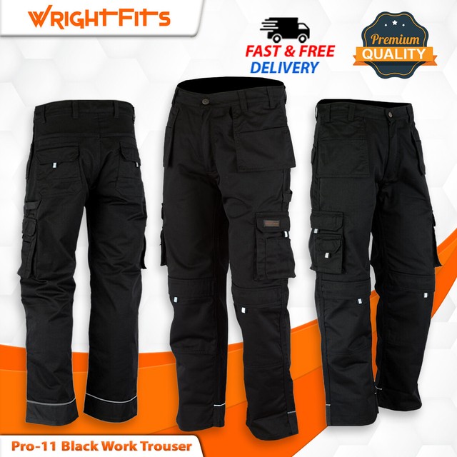 black work trousers for men