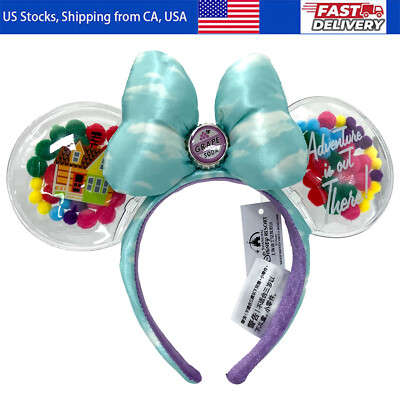 US Ship Disney's UP Grape Soda Cap Balloons Minnie Ears Headband 2022