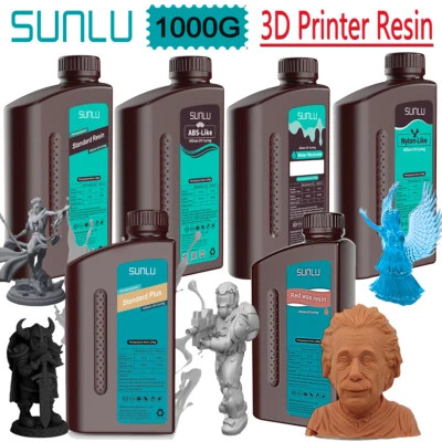 SUNLU 1KG 3D Resin Standard/Standard Plus/ABS-like/Red Wax/Water Washable Resin - image 1 of 4