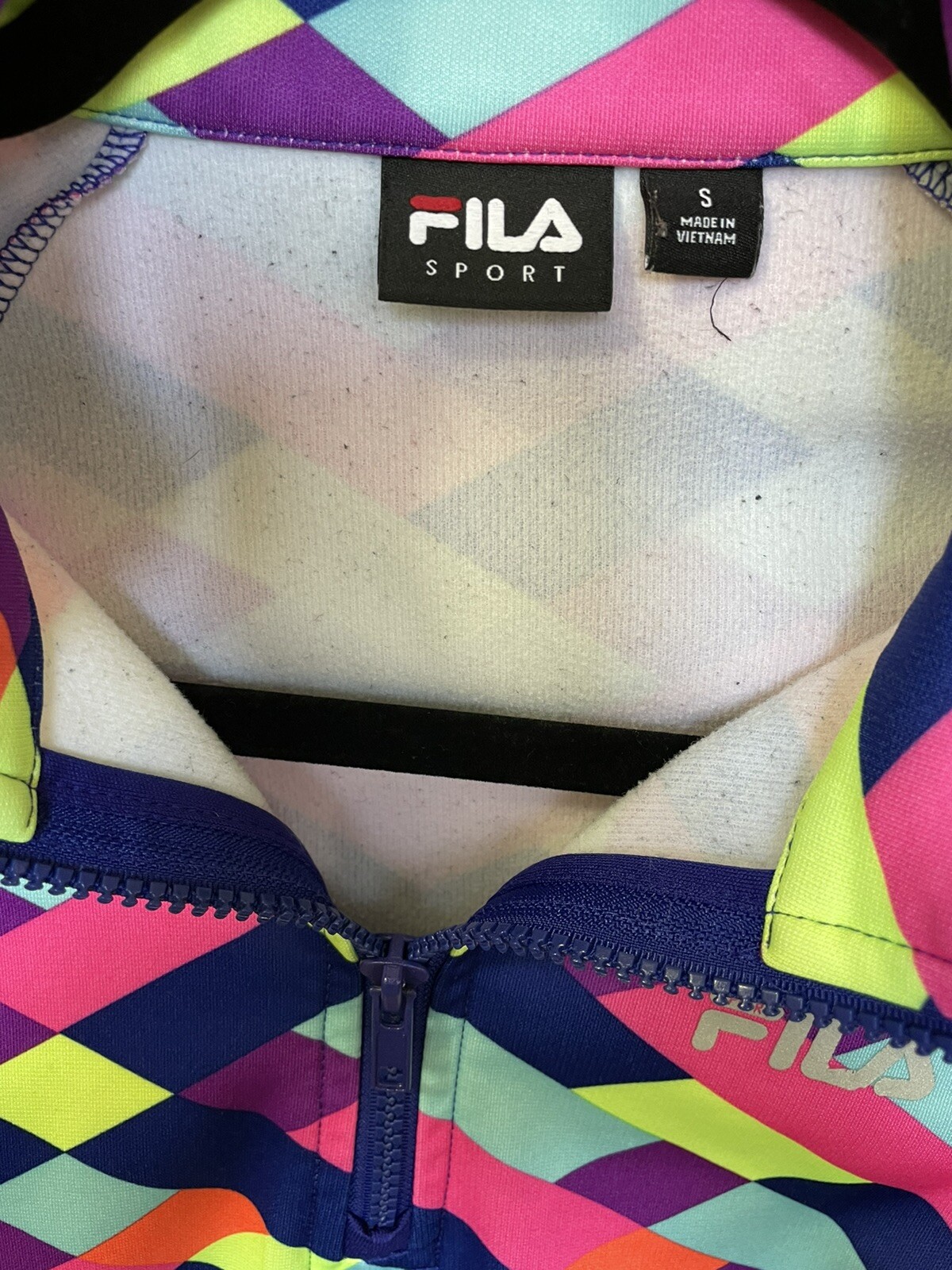 FILA Sport Donna Piccolo Pullover Camicia Giacca Luminosa Calcio Sport 1 4 Zip