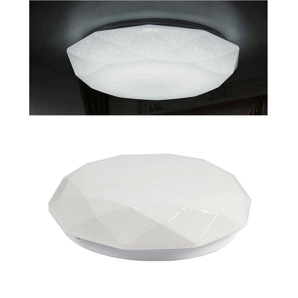 Plafoniera LED 24W da Soffitto | Lampadario C02 6500K Bianca Fredda