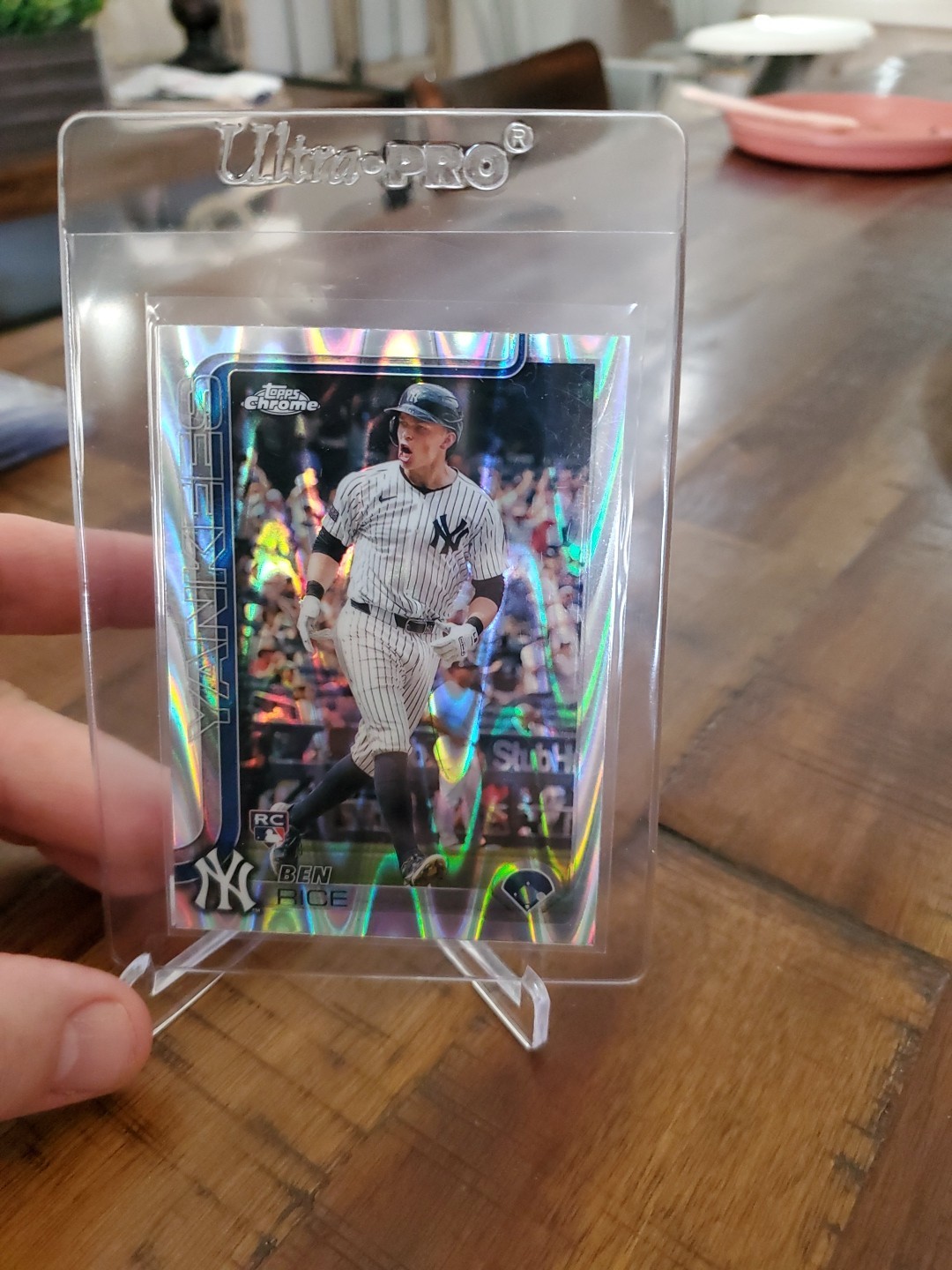 Ben Rice 2025 Topps Chrome RayWave Parallel RC #139 New York Yankees