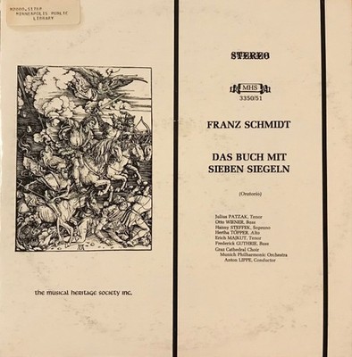 Franz Schmidt, Das Buch Mit Sieben Siegeln, (2xLP, Gat), NM