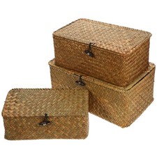 3 Pcs Snack Organizer Garden Basket Bathroom Storage Baskets for Shelves