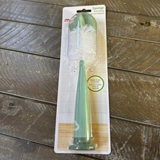 Munchkin Sponge Bottle Brush - Sage Nipple Brush In Handle New