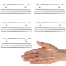 6 Pack Clear Vinyl Record Shelf Wall Mount Acrylic Album Display Holder Storage