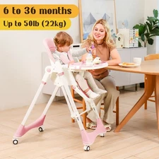 Baby High Chair | 6-in-1 Rocking Toddler Chair & Travel High Chair for Toddlers