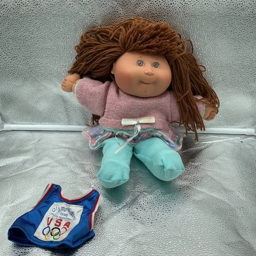 Vintage 1996 OlympiKids Cabbage Patch Kids Doll Comes With Outfit And Jersey