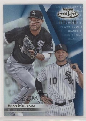 2018 Topps Gold Label Class 1 Blue 143/150 Yoan Moncada #34 0i40