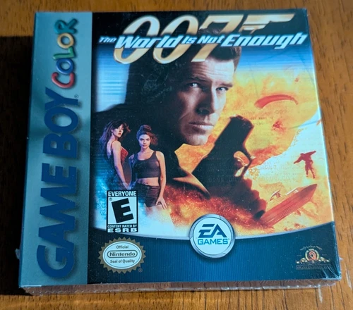 Factory Sealed 007 The World Is Not Enough GBC Gameboy Color, James Bond *CLEAN*