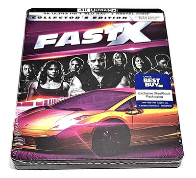 Fast X Collector's Edition 4K Best Buy Exclusive Steelbook 2023 Brand New Sealed