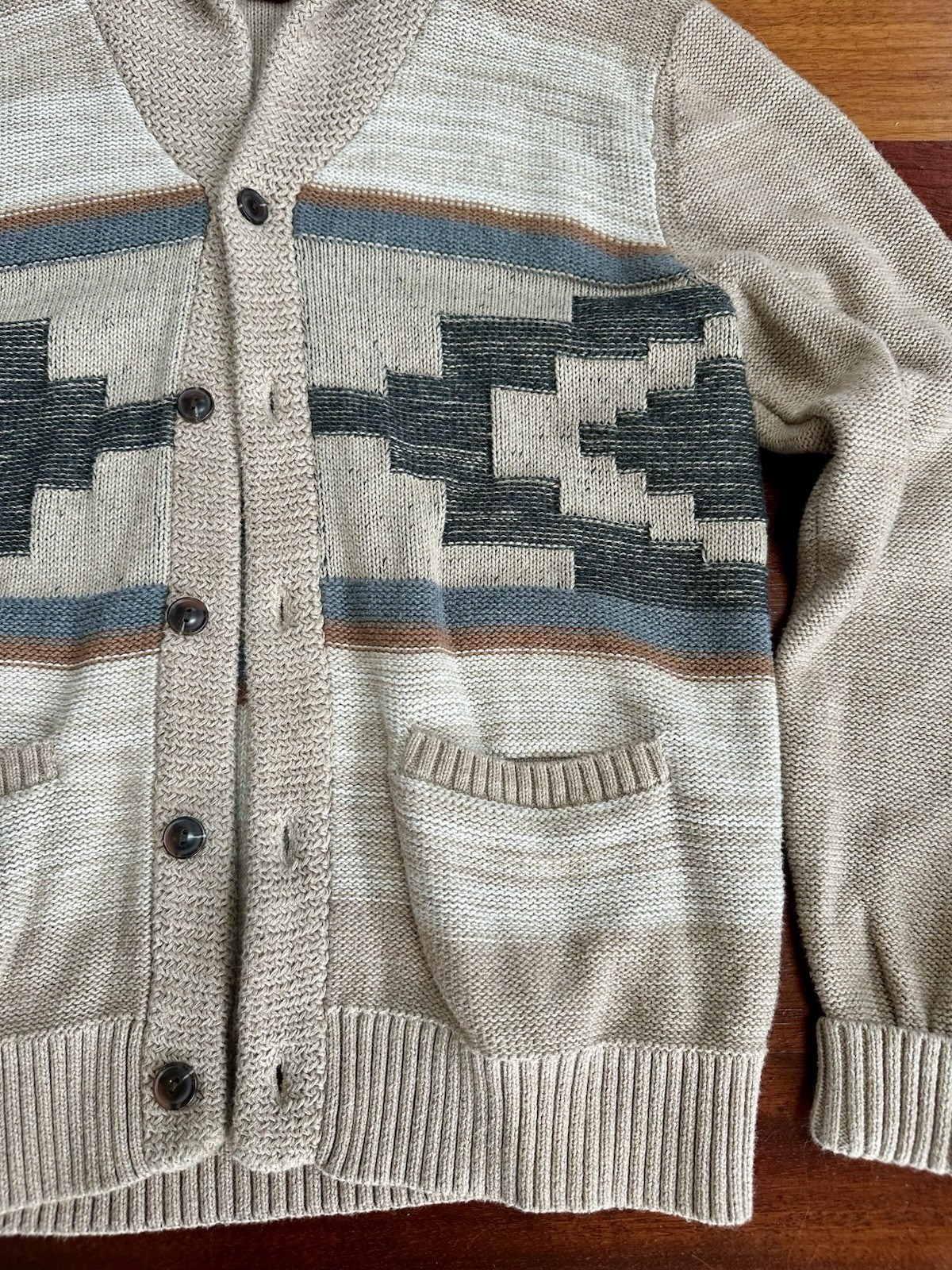 Pendleton Rare Print Patterned Button Down Cardig… - image 5