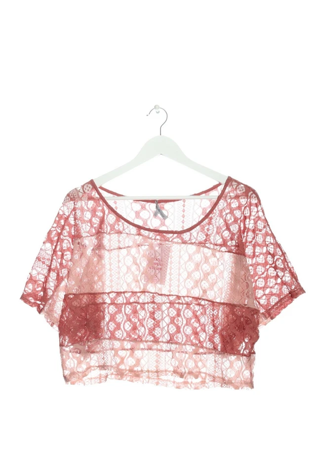 CHARLOTTE RUSSE Blouse en dentelle Dames Blouse T EU 36 rose style décontracté - Photo 4/4