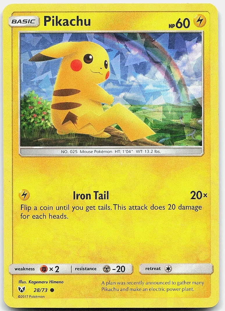 Pikachu Pokémon card Pikachu Pokémon TCG Shining Legends Individual Collectible Card