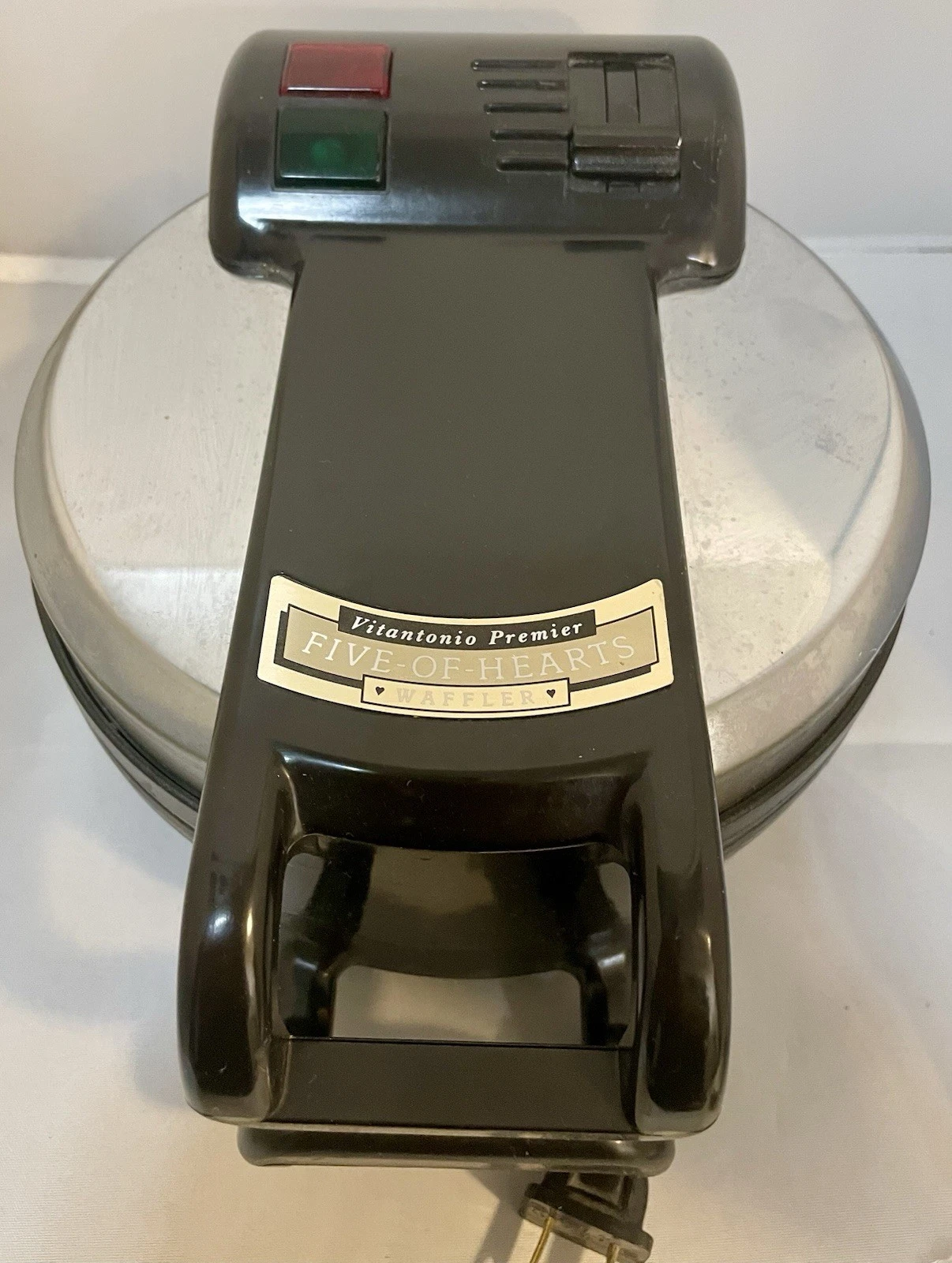 Vitantonio Five of Hearts Waffle Maker Vintage 1991 Original Box & Instructions