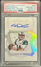 SAM DARNOLD 2018 Panini Flawless Rookie Signature Silver #SD /20 PSA 10 AUTO 10 