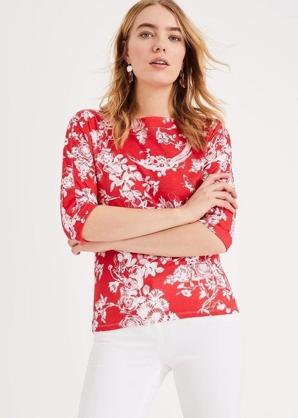 Women Phase Eight Shirt Red Cotton XXL