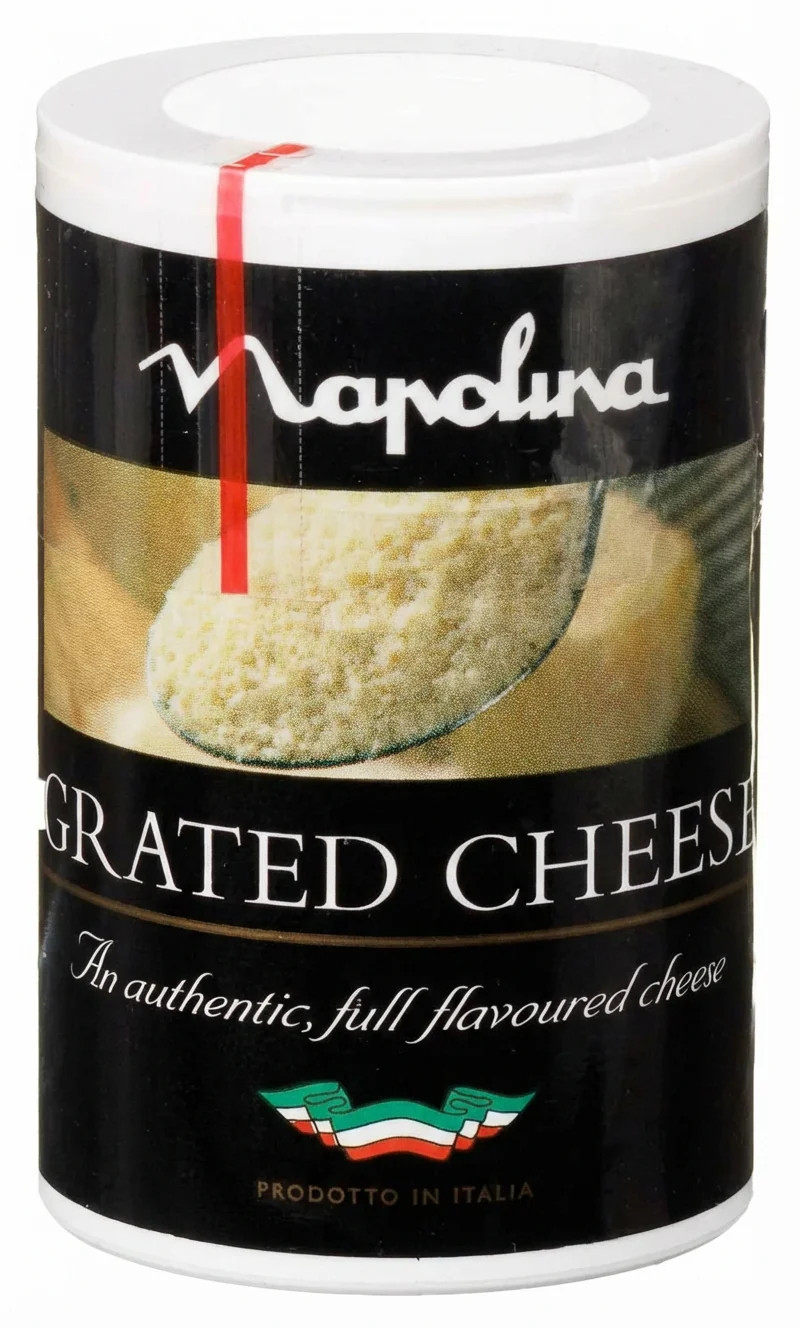 Napolina Grated Cheese 50g Authentic Italian Parmesan Topping Sprinkle