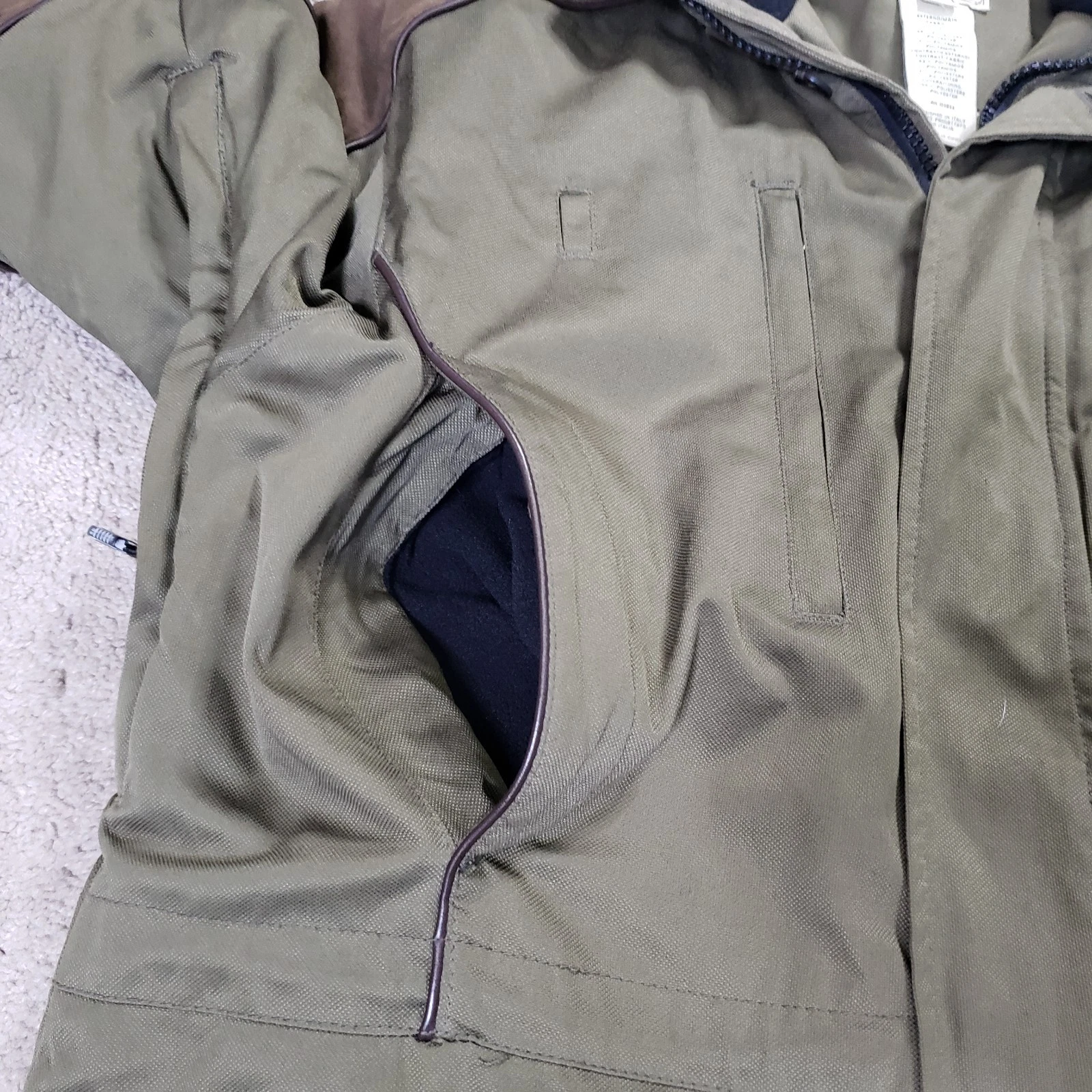 Beretta Coat Men M Green Brown Hunting Shooting Utility Jacket Pockets Lined - product detail image 8
