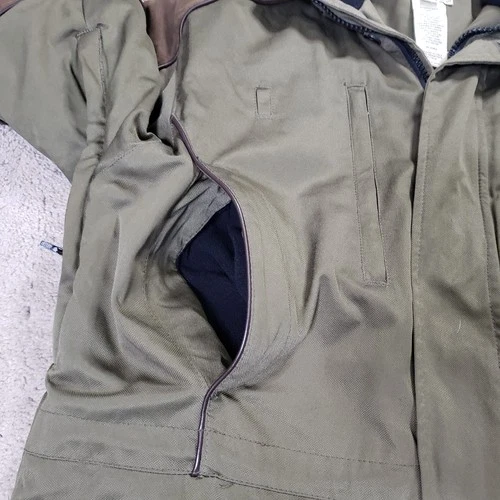 Beretta Coat Men M Green Brown Hunting Shooting Utility Jacket Pockets Lined image 8