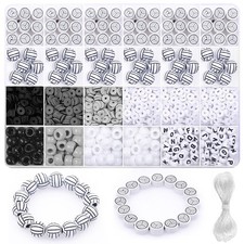 1600PCS Volleyball Sports Ball Polymer Clay Beads Charms for B2 Style 3