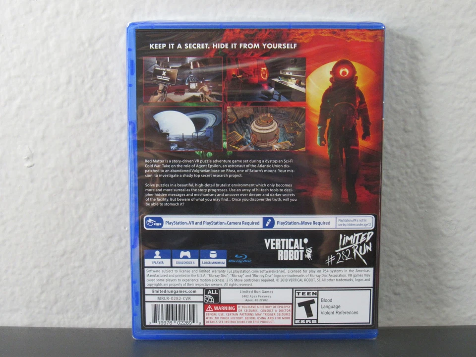 Red Matter (PSVR/Playstation 4, 2018) LRG #282 (BRAND NEW) - Image 2 of 3