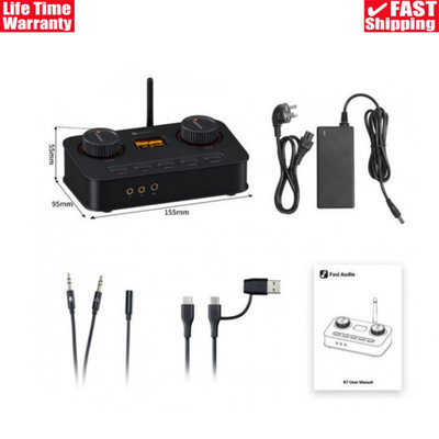 Fosi Audio K7 Hifi DAC and Headphone Amp External Sound Card with AK4493SEQ Chip