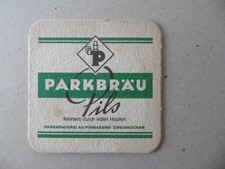 BIERE PARKBRÄU PILS . ANCIEN SOUS BOCK DE BIERE . OLD BEER COASTER . COLLECTION