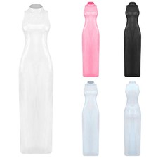 Womens Maxi Dress Rave Pencil Dress Tights Dresses Sleeveless Metallic Gift