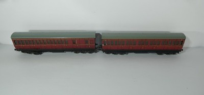 2x Hornby Dublo 3 Schienen 32090 D13 Vor-Ortwagen First/Third BR Zugwagen M4