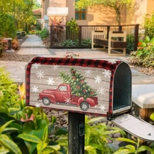Christmas waterproof magnetic mailbox cover standard 18x21in outdoor decoration