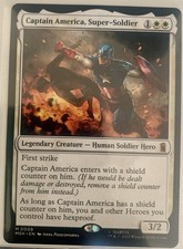 MTG Marvel Super Heroes - Captain America, Super-Soldier 0009 Mythic Regular