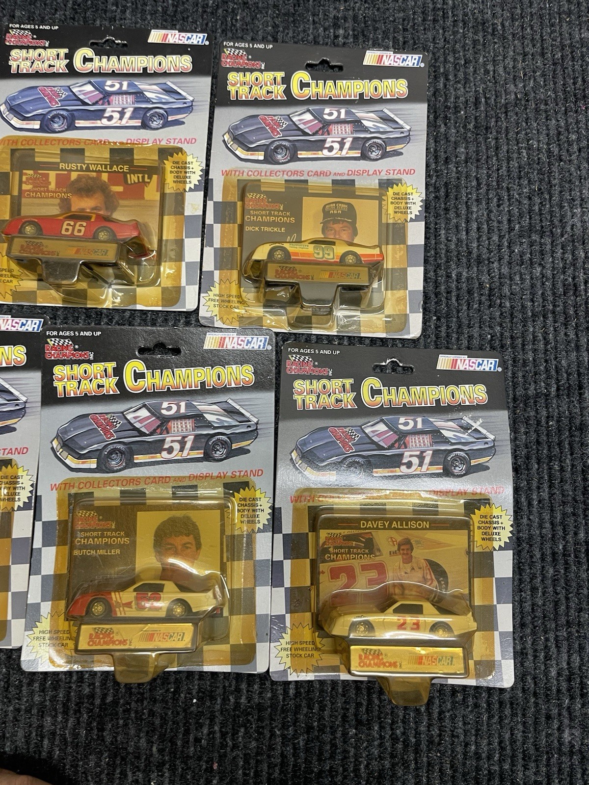 NASCAR Racing Champions Short Track Champions Diecast Cars Lot of 7