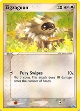 Zigzagoon 79/109 Ruby and Sapphire Pokemon 003223
