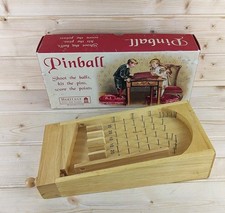 Retro Wooden Pinball Game Heritage Toys and Games (Missing Balls)