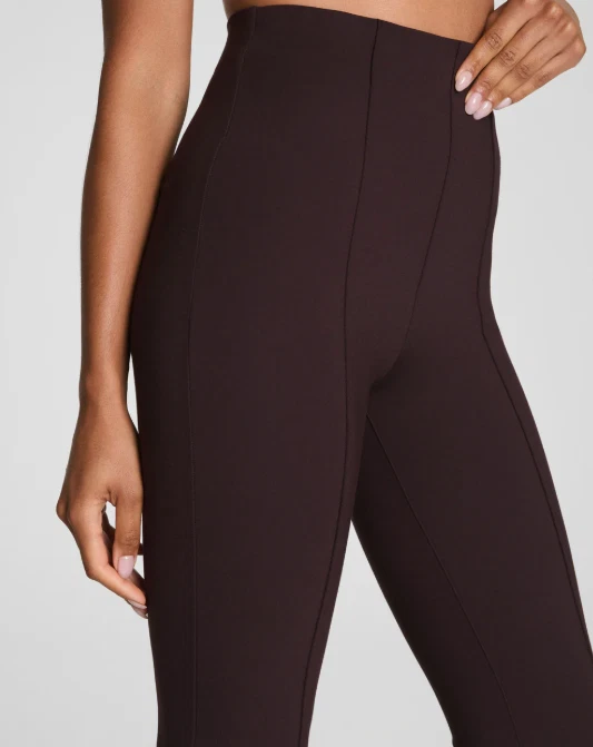 SPANXsupersmooth™ PerfectFit Ponte Micro Flare Pant - Truffle Brown (Petite) NEW - Image 3 of 4