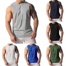 Gym Muscle Workout Tank Top Men's Bodybuilding Fitness Sleeveless Vest Tshirt